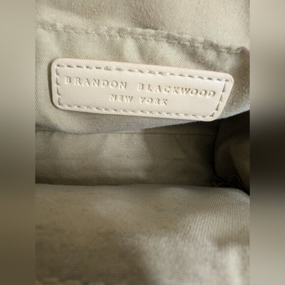 Brandon Blackwood ESR End Systemic Racism Canvas Tan Crossbody Mini Tote Bag - Picture 6 of 13